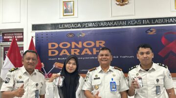 Peringati HBP ke-62, Lapas Labuhan Ruku Gelar Donor Darah Bersama PMI Batubara, Wujud Nyata Kepedulian Sosial