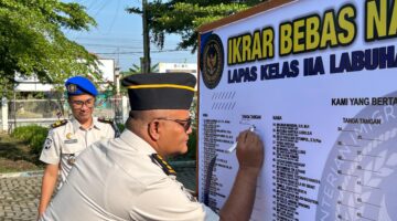 Ikrar Zero Halinar, Lapas Labuhan Ruku Tegaskan Komitmen Berantas Narkoba, HP Ilegal, dan Pungli 